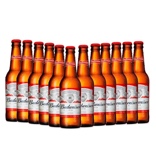 Promoción 12 Botellas Budweiser 355ml - Casa de la Cerveza