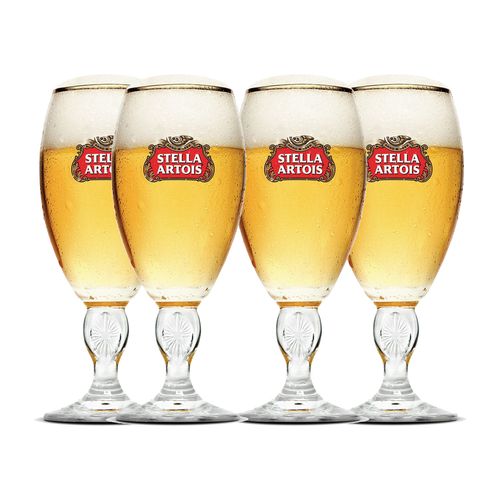 Pack 4 Copas Stella Artois 500cc - Casa de la Cerveza