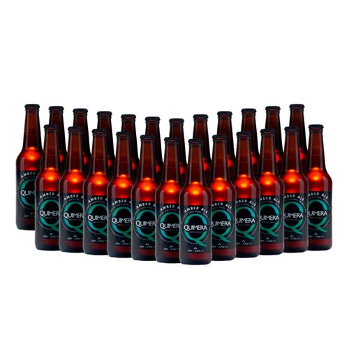 Pack 24 Cervezas Quimera Amber Ale Botella 330ml - Casa de la Cerveza