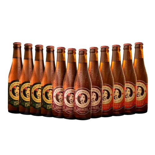 Pack Variedades 12 Cervezas La Virgen Botella 330ml - Casa de la Cerveza