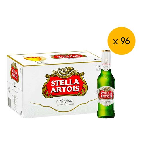 Pack 96 Cervezas Stella Artois Botella - Casa de la Cerveza