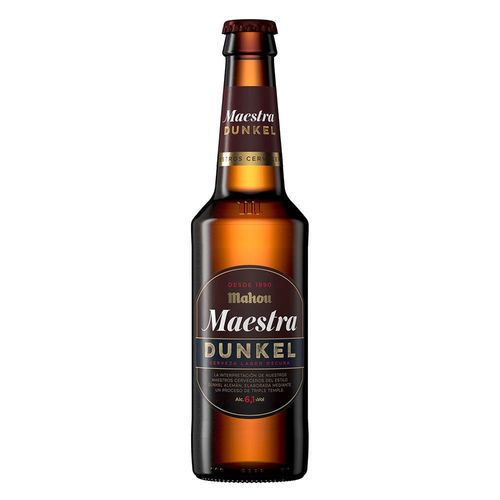 Cerveza Mahou Maestra Dunkel Botella 330ml - Casa de la Cerveza
