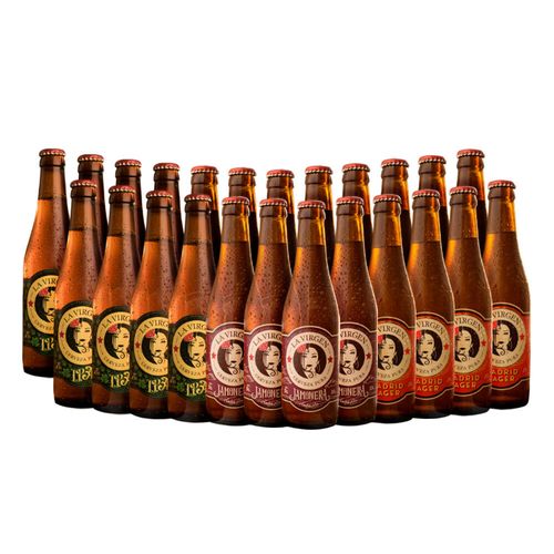 Pack Variedades 24 Cervezas La Virgen botella 330ml - Casa de la Cerveza