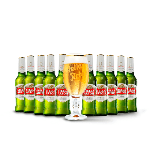 Pack 10 Cervezas Stella Artois + Copa de Regalo - Casa de la Cerveza